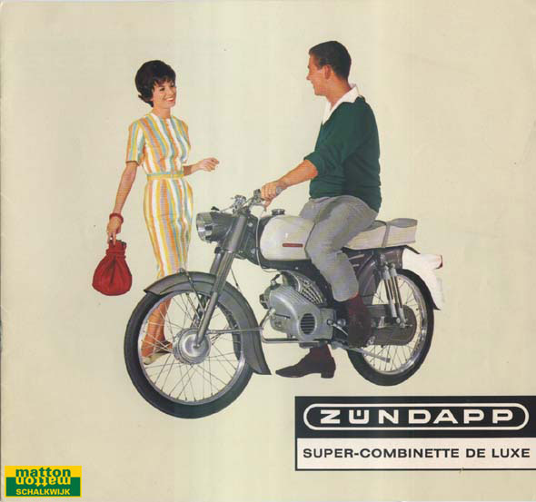 6860104 Modeloverzicht van Zundapp van het jaar 1964