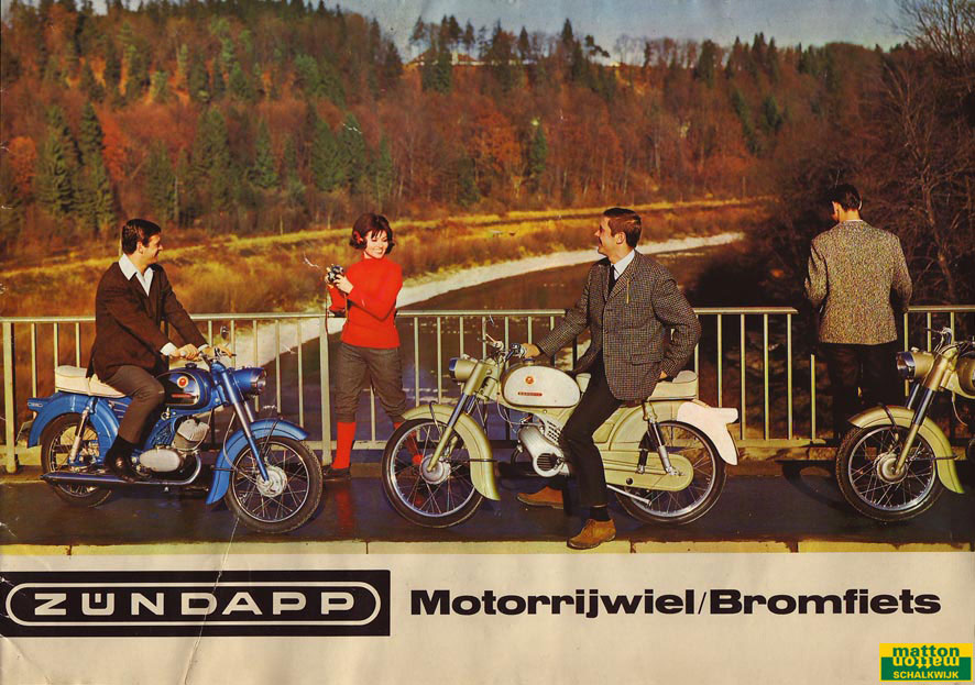 6860106 Modeloverzicht van Zundapp van het jaar 1966