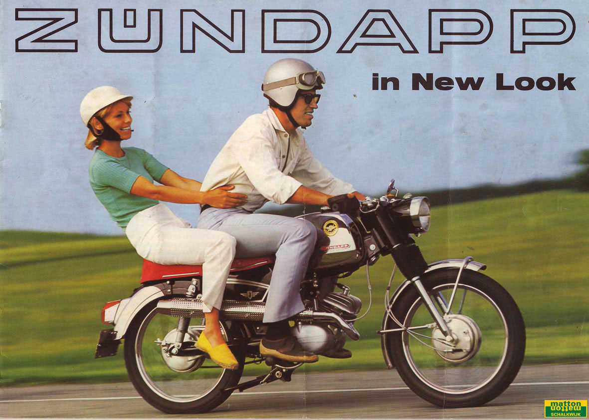 6860109 Modeloverzicht van Zundapp van het jaar 1969