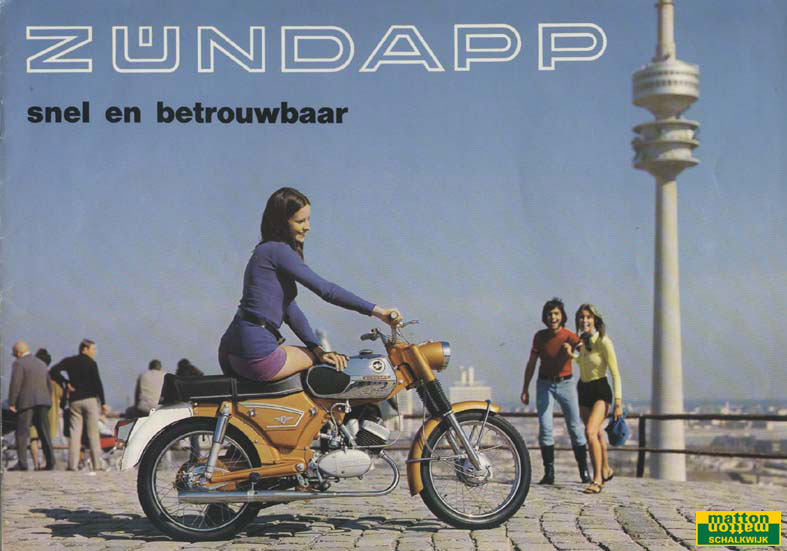 6860112 Modeloverzicht van Zundapp van het jaar 1972