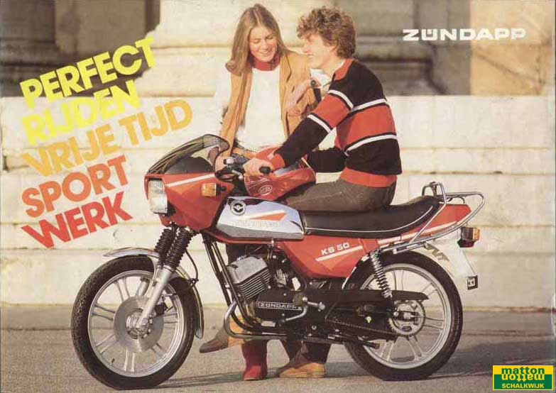 6860124 Modeloverzicht van Zundapp van het jaar 1984