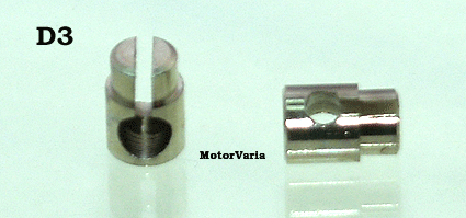 00003 Haak in nippel 9/7,5x13,2