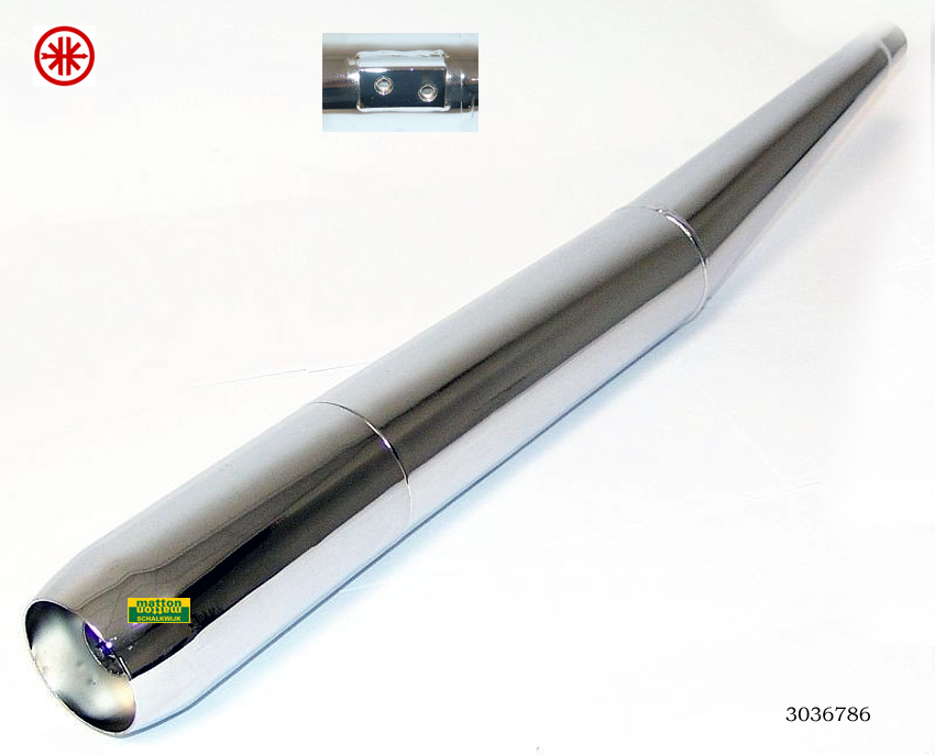 3036786 Uitlaat Kreidler 28mm model 6.3 met knik