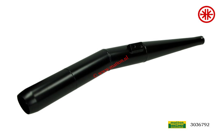 3036792 Uitlaat Kreidler Mustang 32mm model Bos met knik zwart