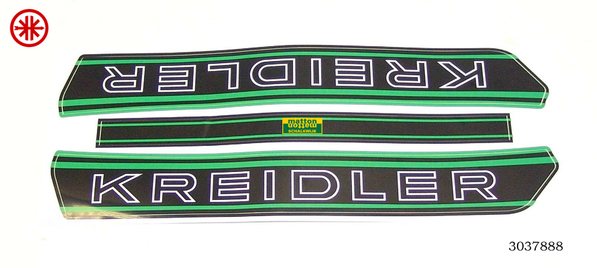 3037888 Tanktransferset Kreidler zwart/groen