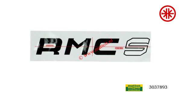 3037893 Sticker Kreidler RMC-S zwart/wit