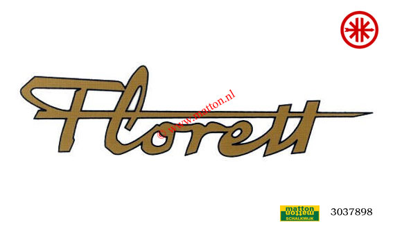 3037898 Sticker Kreidler Florett goud