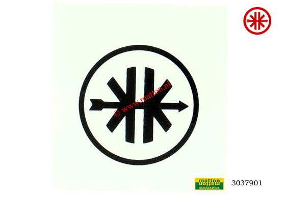 3037901 Sticker Kreidler logo zwart/wit
