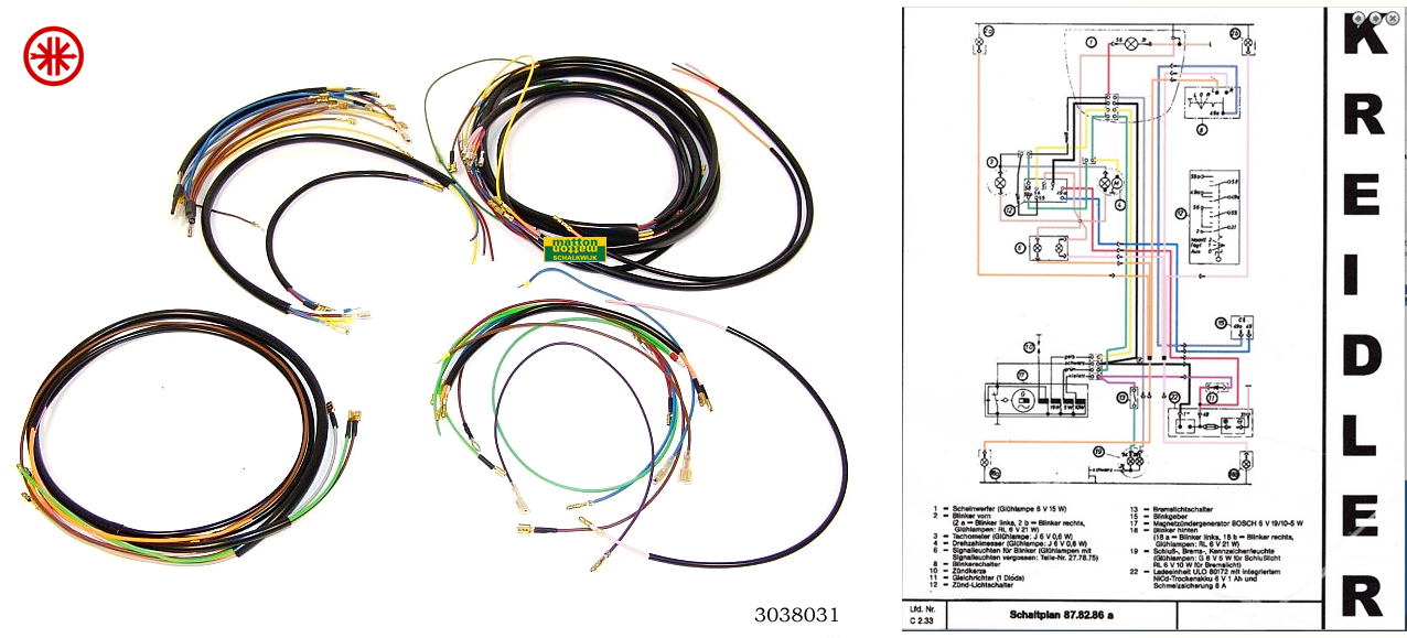 3038031 Kabelboom Kreidler RMC met RAW