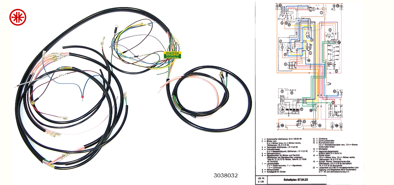 3038032 Kabelboom Kreidler RS met RAW