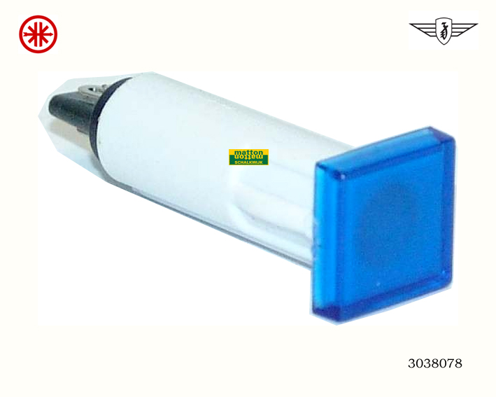 3038078 Controlelamp blauw vierkant Kreidler
