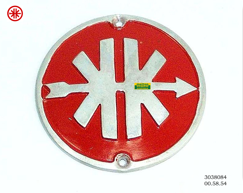 3038084 Embleem KK Kreidler rood ei-tank