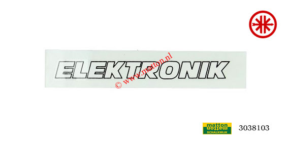 3038103 Transfer Kreidler elekronik white/black