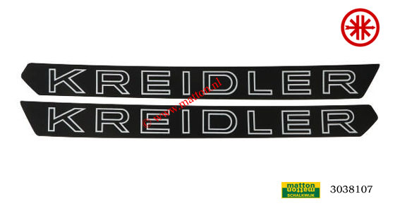 3038107 Fueltank stickerset Kreidler black/white