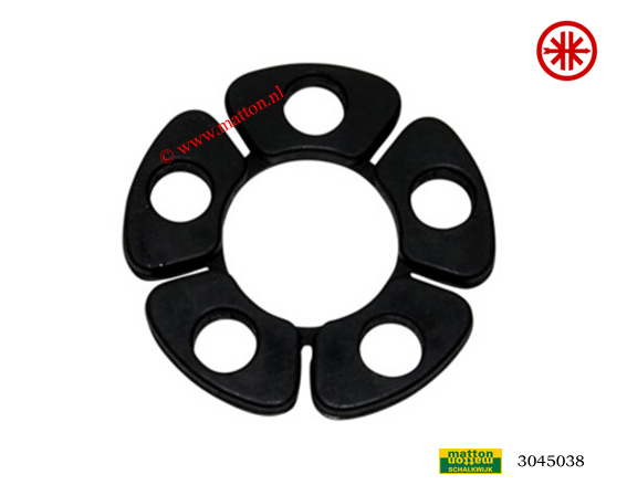 3045038 Rubber achtertandwieldrager Kreidler