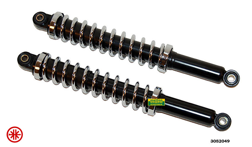 3052049 Schokbrekerset Kreidler als origineel zwart/chroom