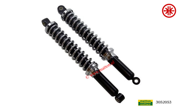 3052053 Schokbrekerset Kreidler 370mm verstelbaar chroom/zwart