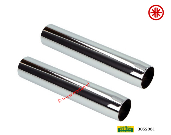 3052061 Schokbrekerhuls set 21,5cm Kreidler 65-72 chroom