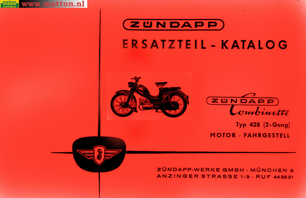 6860205 Onderdelenboek Zundapp 428