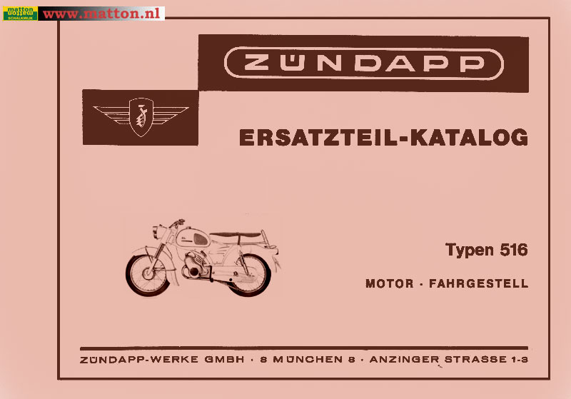6860255 Onderdelenboek Zundapp 516