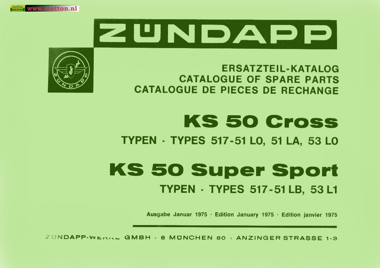 6860264 Onderdelenboek Zundapp 517