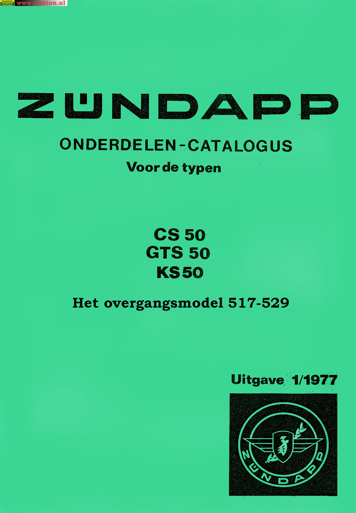 6860270 Onderdelenboek Zundapp 517-529