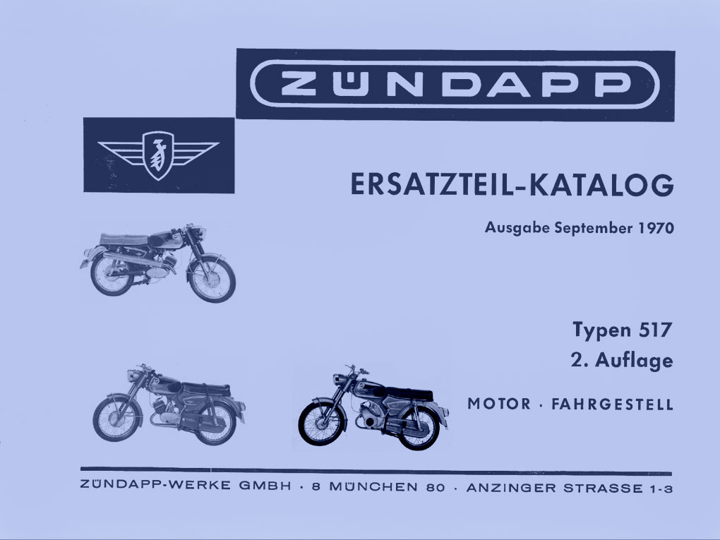 6860266 Onderdelenboek Zundapp 517
