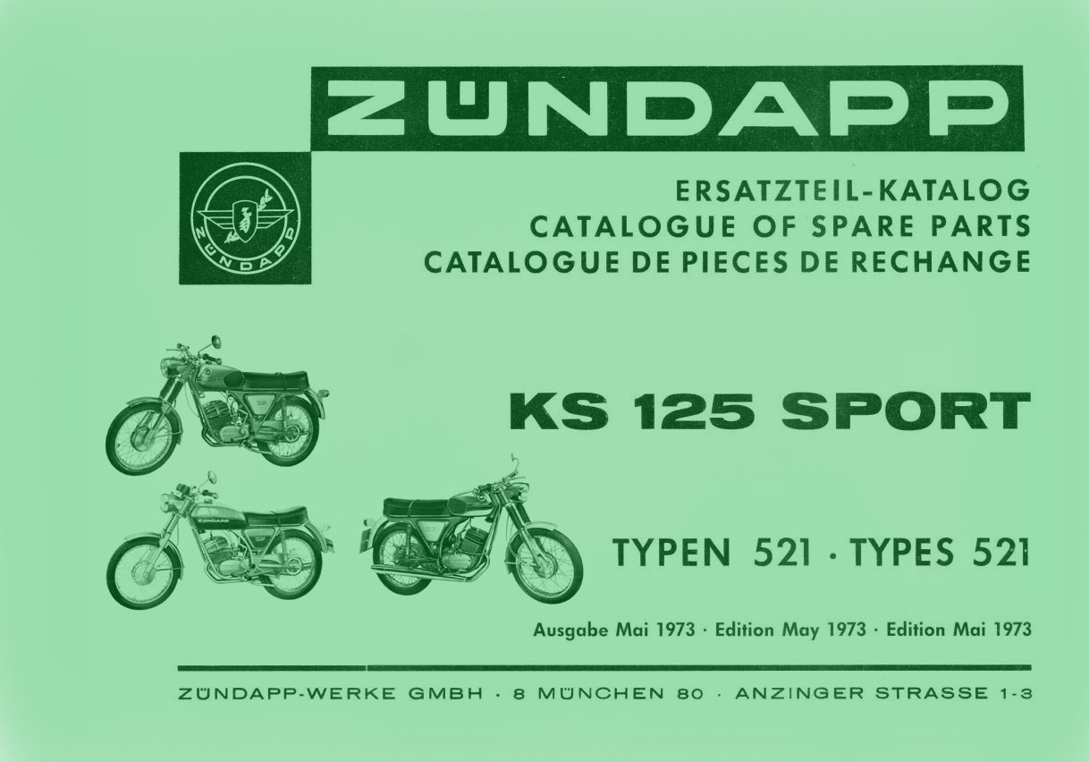 6860295 Onderdelenboek Zundapp 521