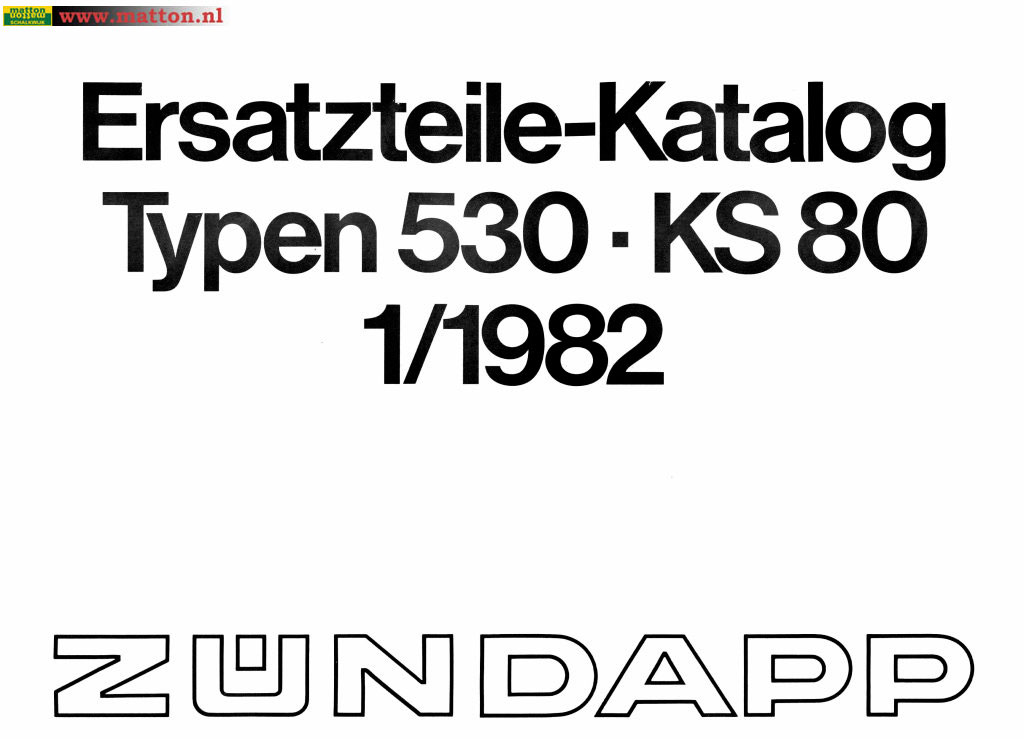 6860317 Onderdelenboek Zundapp 530