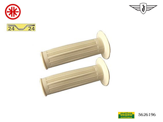 5626196 Handvatset 24/24 mod Magura creme Zundapp/Kreidler