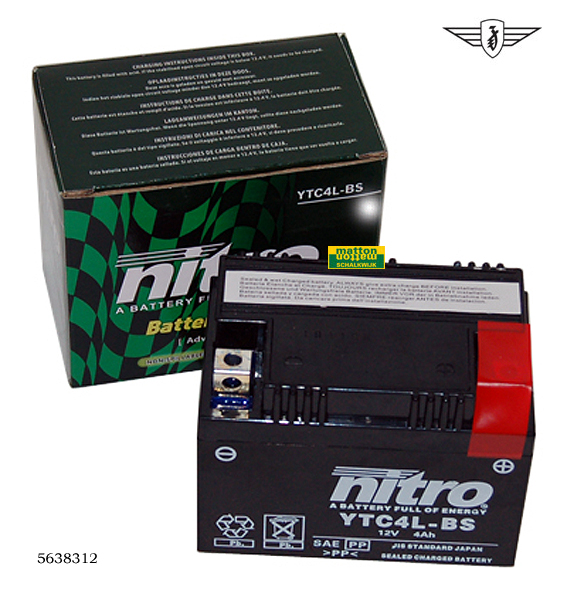 5638312 Accu Nitro gel YTC4L-BS 4 Amp