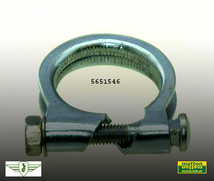 5651546 uitlaatklem dubbel 34mm