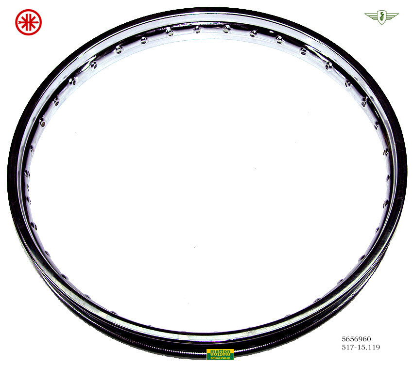 5656960 Velg 17 x 1.50 chroom Zundapp/Kreidler