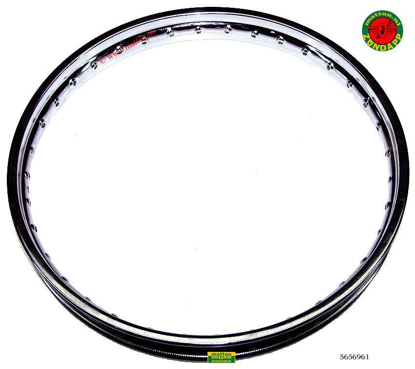 5656961 Velg 16 x 1.50 chroom Zundapp