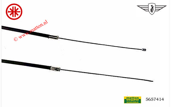 5657414 Gaskabel zwart universeel 2 mtr Elvedes