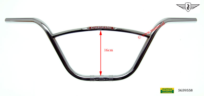 5659558 Stuur origineel Cuppini chroom hoog