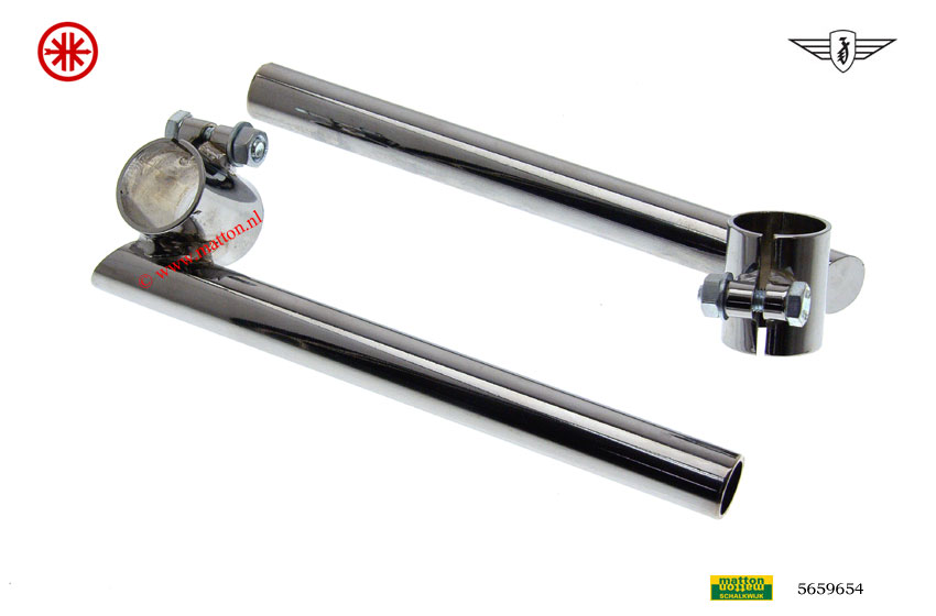 5659654 Clip on stuur 30mm chroom