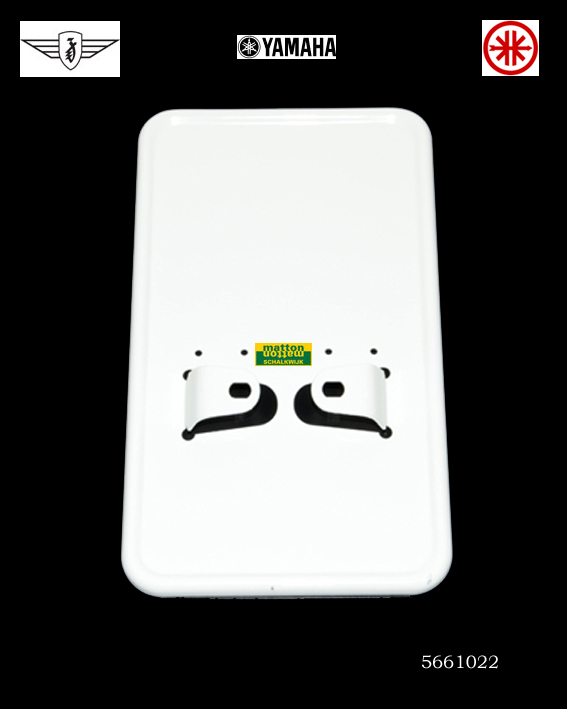 5661022 Kentekenplaat houder staand wit