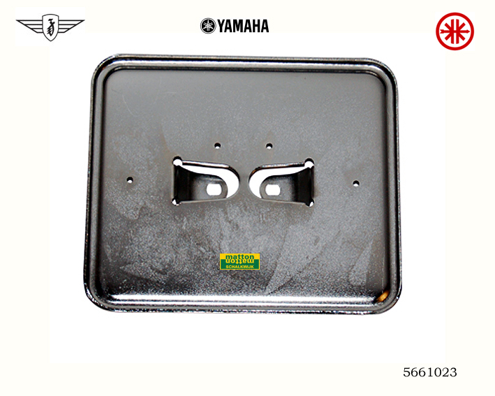 5661023 Kentekenplaat houder liggend chroom