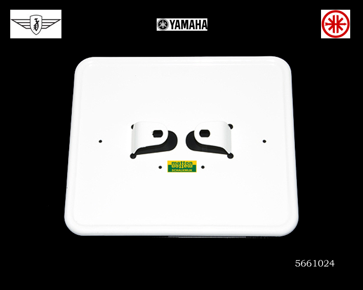 5661024 Kentekenplaat houder liggend wit