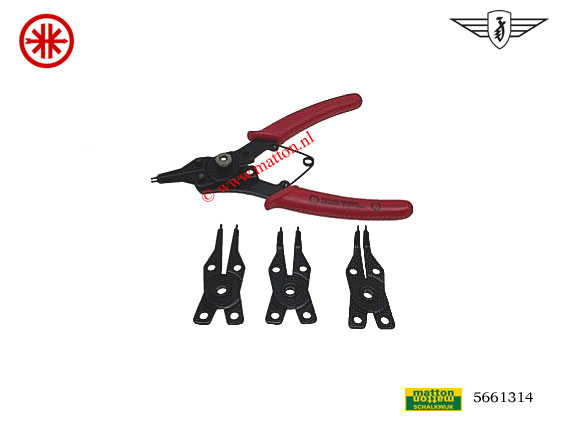 5661314 Seegerringtangset 4 delig 10-50mm