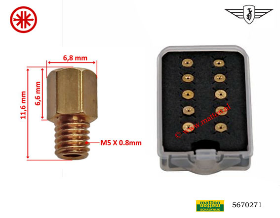 5670271 Sproeierset Mikuni zeskant 68-86