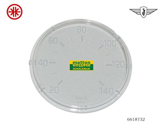 6618732 Tellerglas 140km VDO 80mm Zundapp/Kreidler