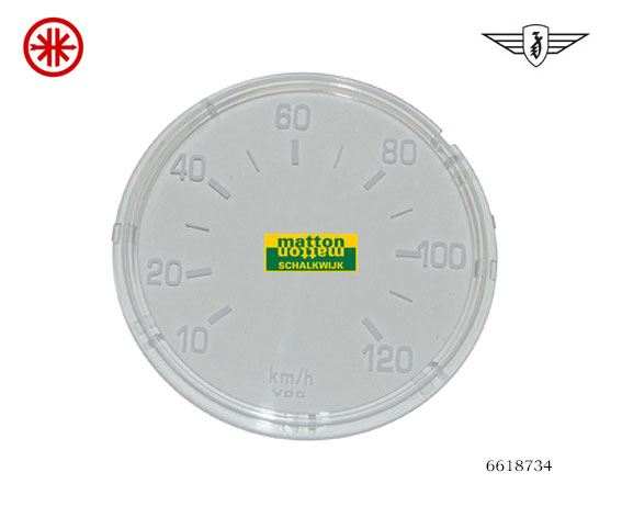 6618734 Tellerglas 120km VDO 80mm Zundapp/Kreidler