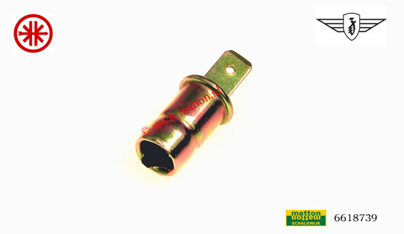 6618739 Teller fitting BA7S metaal Zundapp/Kreidler