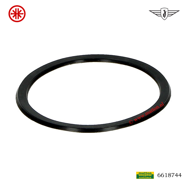 6618744 Rubber tellerglas VDO zwarte rand