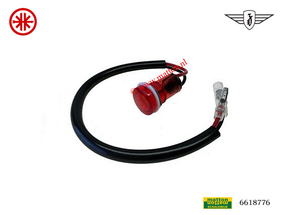 6618776 Cockpit controle lamp rood 12V 30x18mm