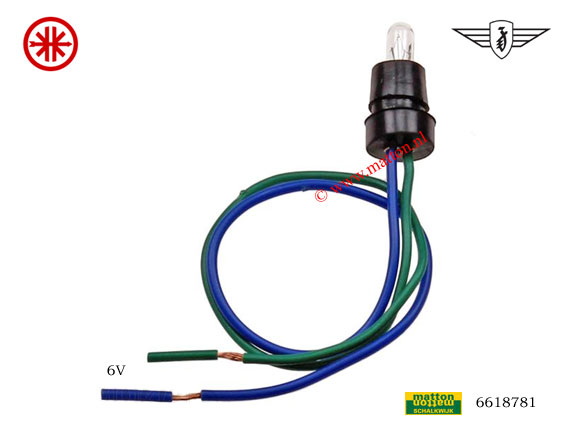 6618781 Teller fitting BA7S 6V Zundapp/Kreidler