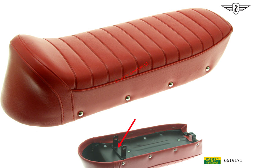 6619171 Buddy seat Denfeld rood Zundapp nieuw model