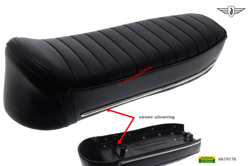 6619176 Buddy seat Denfeld zwart Zundapp nieuw model